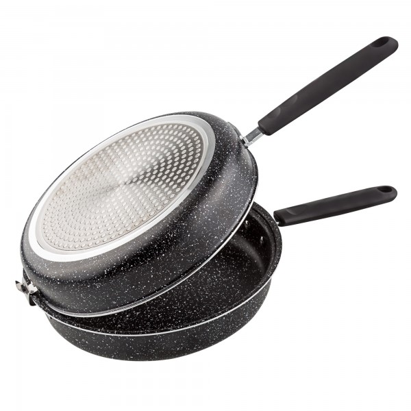 Sarten doble tortilla induccion 26 cm.