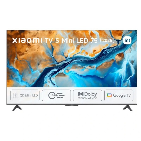 Xiaomi tv 75" s mini led 2025 4k google tv 144hz